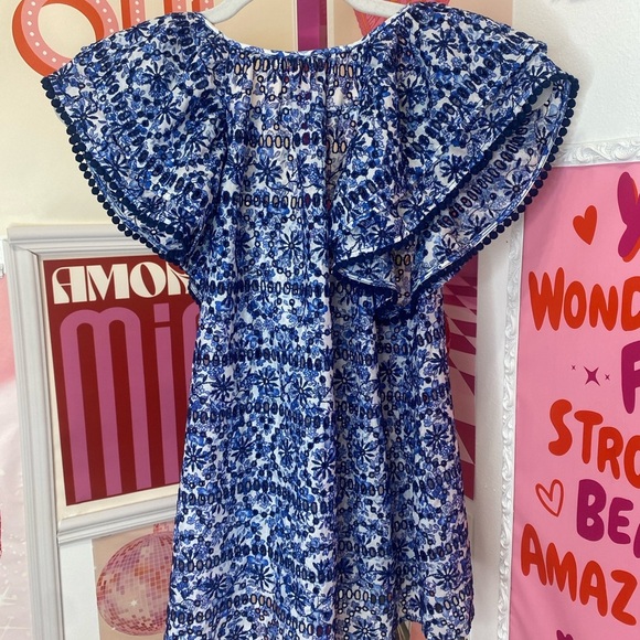 SHOSHANNA Printed Flutter Sleeve Top - Picture 6 of 8